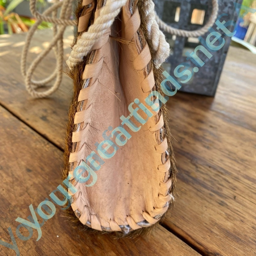 Vintage Leather Shoulder Bag with Hair-On-Hide Accents - Stylish Crossbody Purse for Women | Perfect for Casual Outings, Travel & Everyday Use