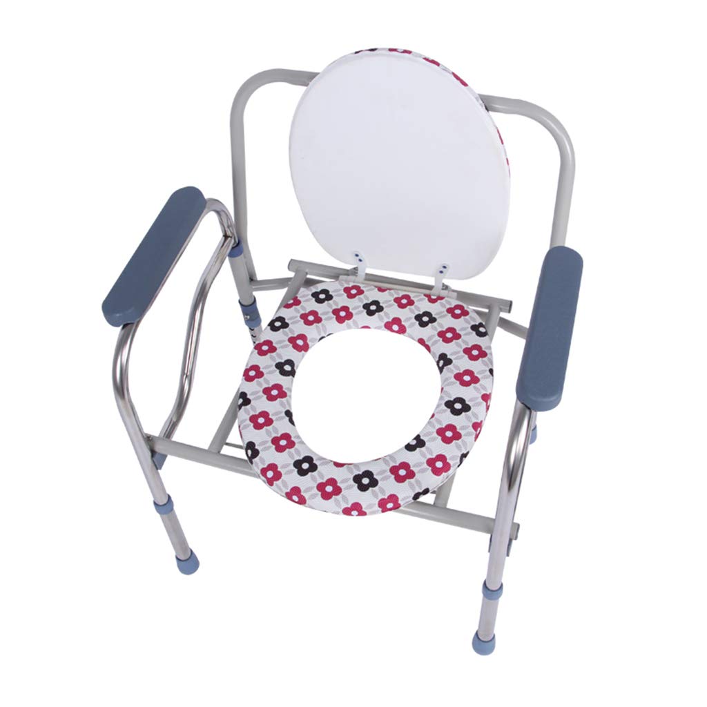 Extra Wide Portable Toilet Chair with Safety Steel Frame - Heavy Duty Bedside Commode for Elderly, Seniors & Disabled - Ideal for Home Care, Post-Surgery Recovery & Mobility Assistance