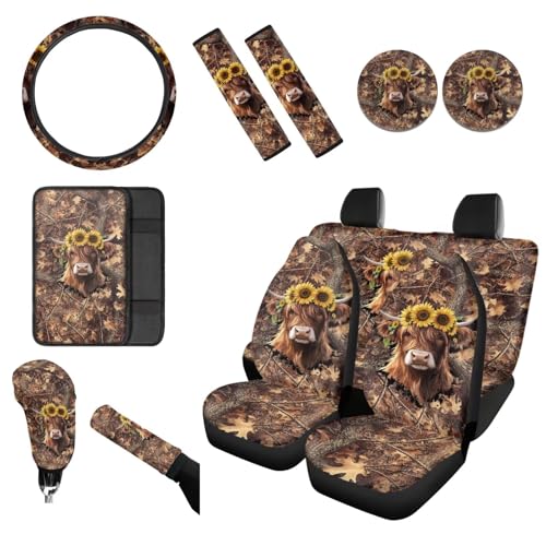 Highland Cow Camo Hunting Forest