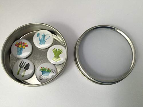 Premium Gardening Magnet Set for Refrigerator & Metal Surfaces - Perfect for Organizing Tools, Notes & Recipes in Kitchen, Garage & Office