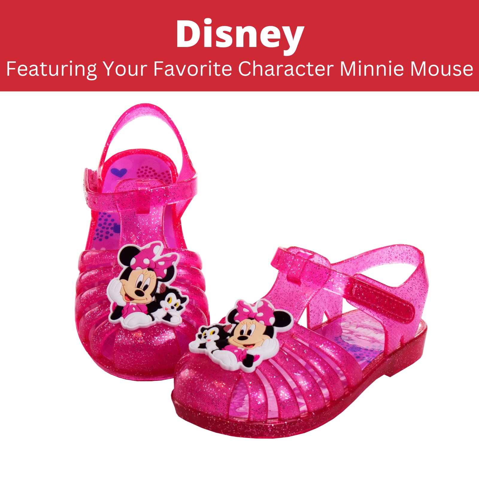Disney Frozen Jelly Sandals for Girls - Toddler & Little Kid Size - Comfortable Summer Beach Shoes for Outdoor Play & Pool Party
