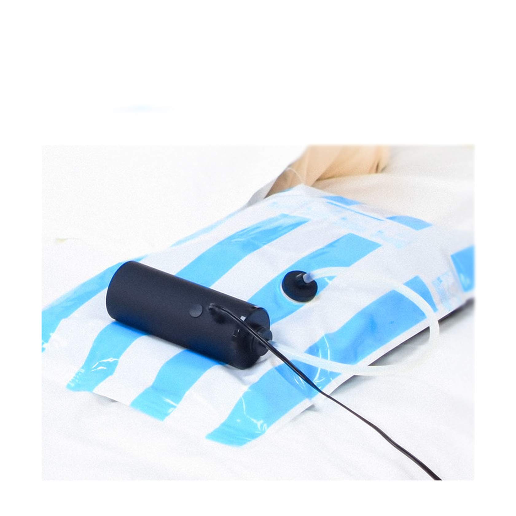 Ultra-Quiet Vacuum Sealer with 2.5cm Universal Inflation Port | Includes Free Vacuum Sealer Bags & 8 Reusable Storage Bags | Portable Vacuum Pump for Clothes, Food, and Travel | Compact & Black Design | Perfect for Home Organization, Camping, and Space Saving Storage