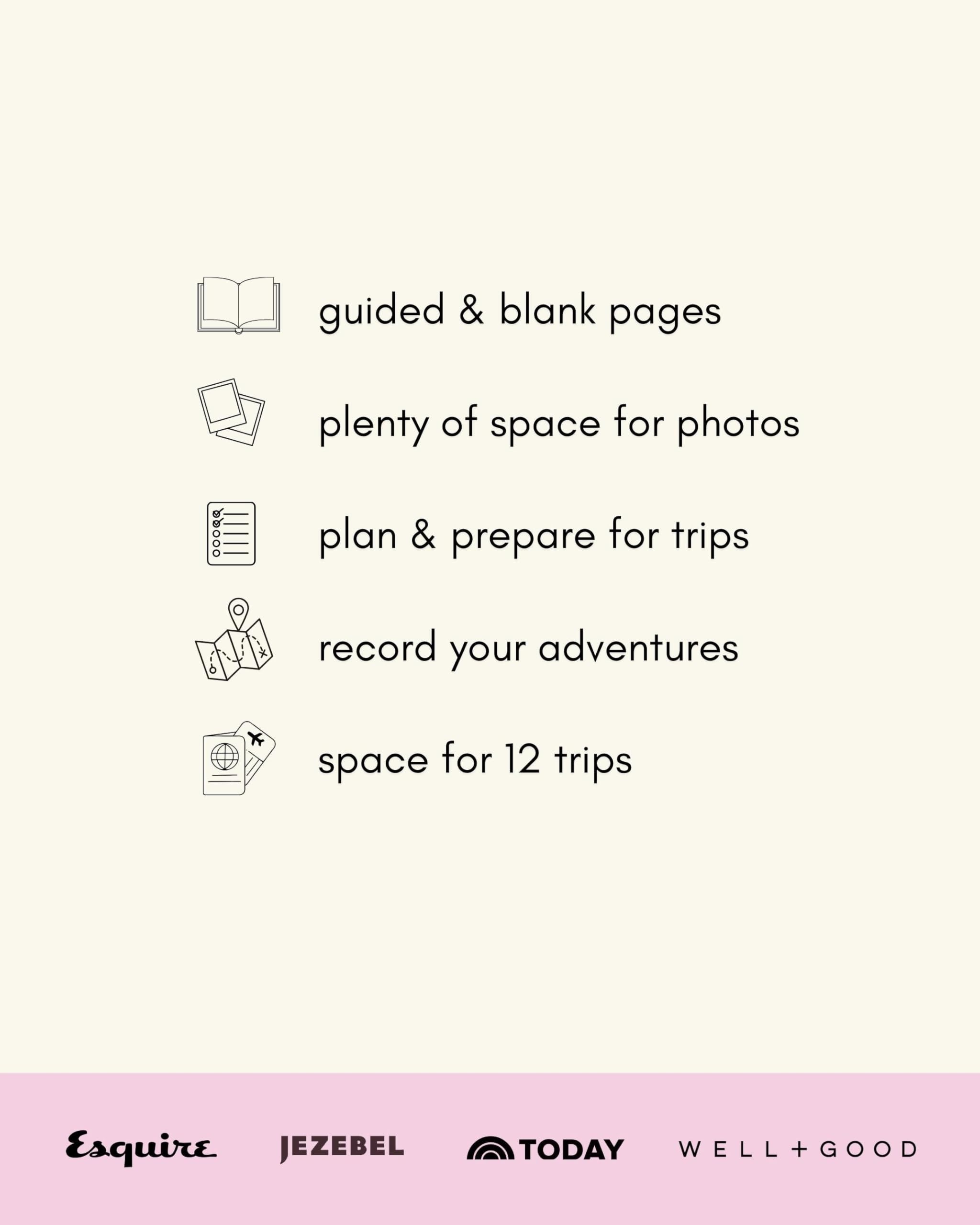 Kunitsa Co. Guided Travel Journal Notebook - Vacation Planner & Trip Diary for Travelers | Reflective Travel Keepsake Gift in Basil Green | Perfect for Road Trips, Honeymoons & Adventure Travel