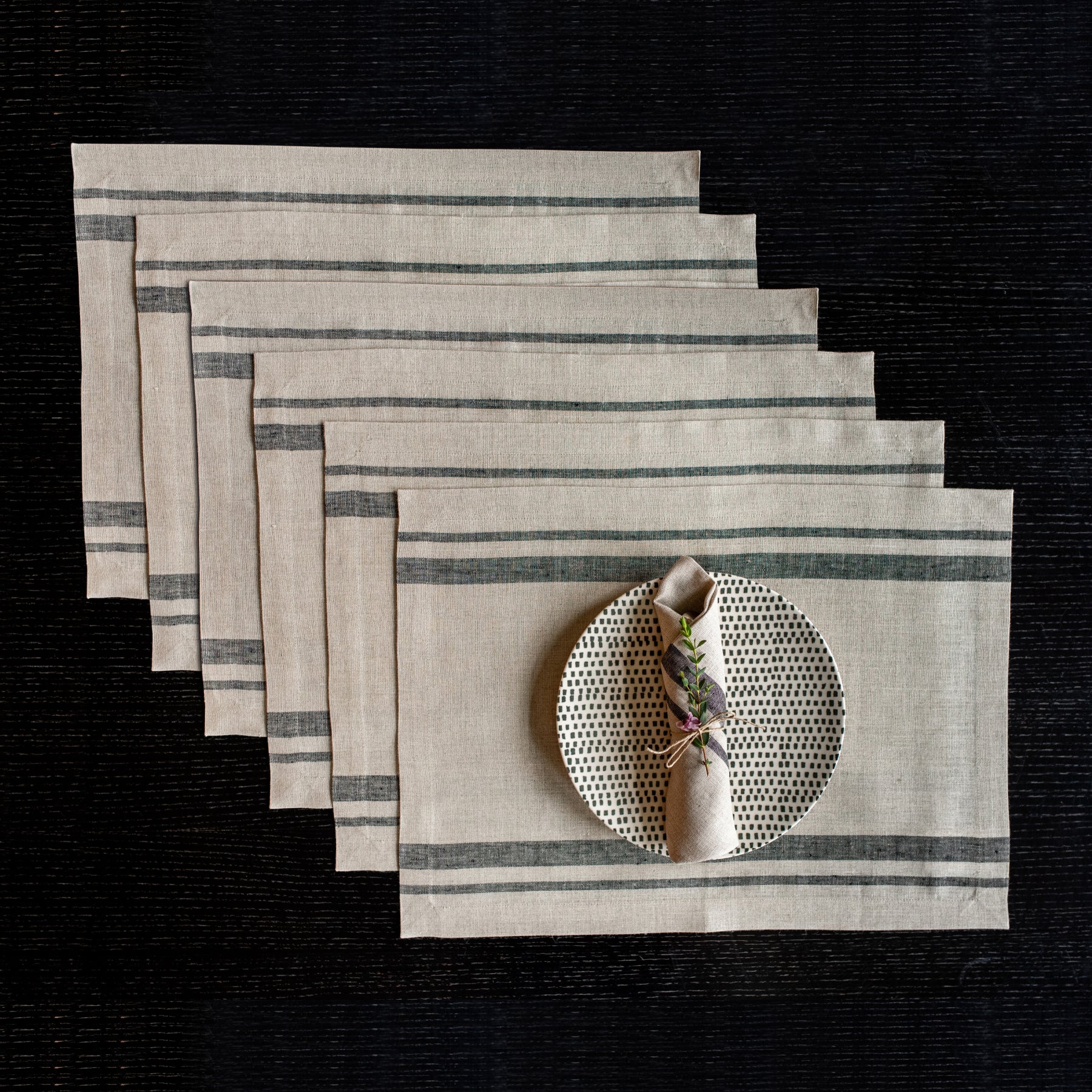 Black and White French Stripe