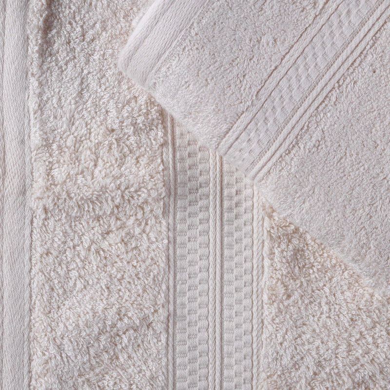Ultra Soft Rayon Bamboo Cotton Blend 4-Piece Bath Towel Set | Highly Absorbent & Quick-Drying | Perfect for Spa, Bathroom & Beach Use