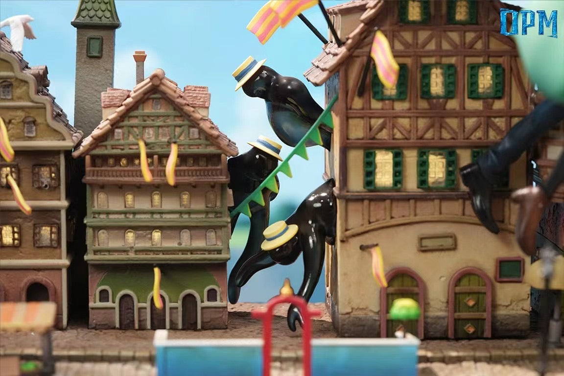 Howl’s Moving Castle Sophie and Howl's Aerial Stroll Desktop Scene - OPM Studio | Anime Collectible Figure for Home & Office Decoration | Perfect Gift for Studio Ghibli Fans
