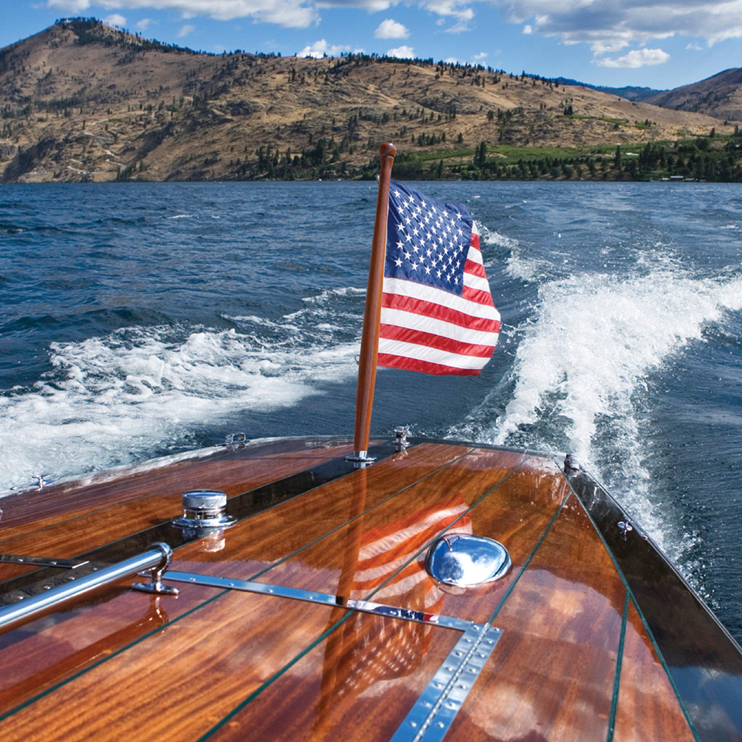 Taylor Made Products Teak Flag Pole - Durable Outdoor Flagpole for American & International Flags - Perfect for Home, Garden, and Commercial Use