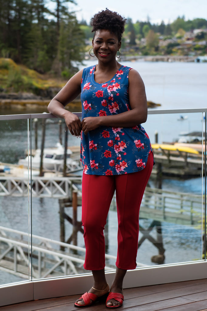 Jazz Tank Top - Rosaline Bamboo Fabric - Women's Casual & Comfortable Summer Tops - Perfect for Yoga, Beach & Everyday Wear
