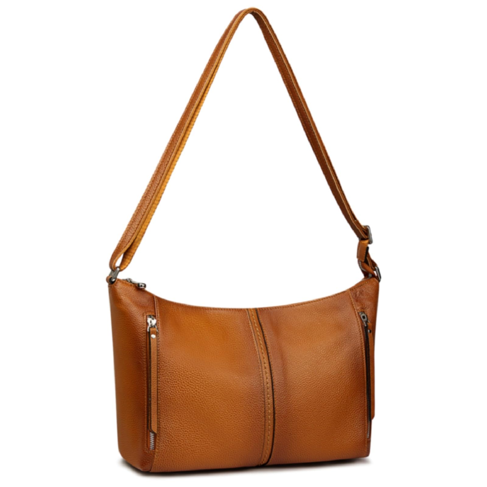 Genuine Leather Women's Shoulder Hobo Purse - Medium Crossbody Handbag for Everyday Use, Work & Travel | S-ZONE