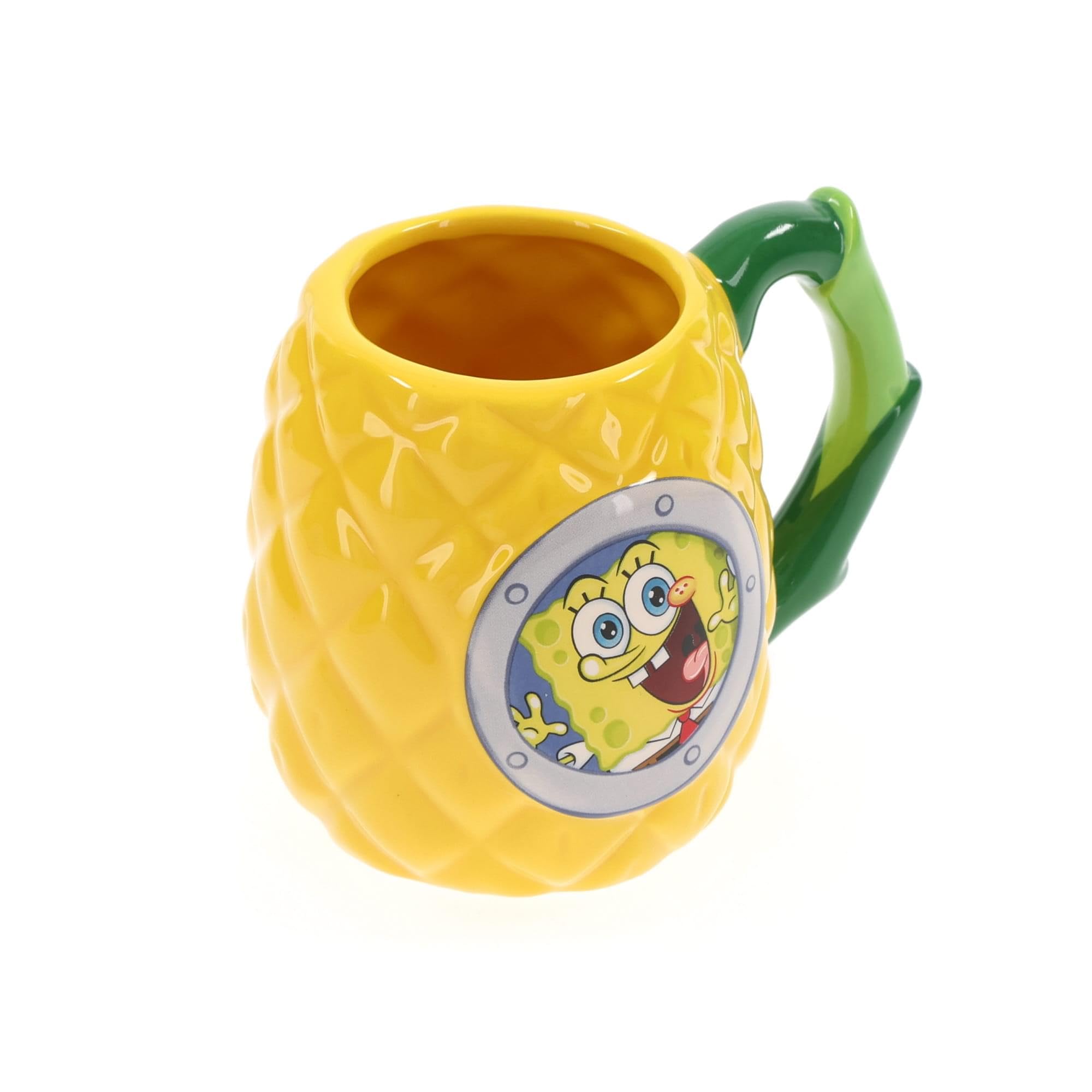 SpongeBob Pineapple House 3D Sculpted Ceramic Mug - 20oz Funny Cartoon Coffee Cup for Fans - Perfect for Home, Office & Gifts