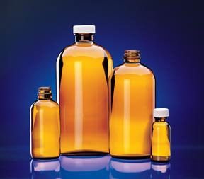 Premium 125mL Amber Glass Round Bottles with PTFE Lined Cap - 24 Pack | Essential for Essential Oil Storage, DIY Skincare & Laboratory Use | Leak-Proof, UV Protection & Chemical Resistant