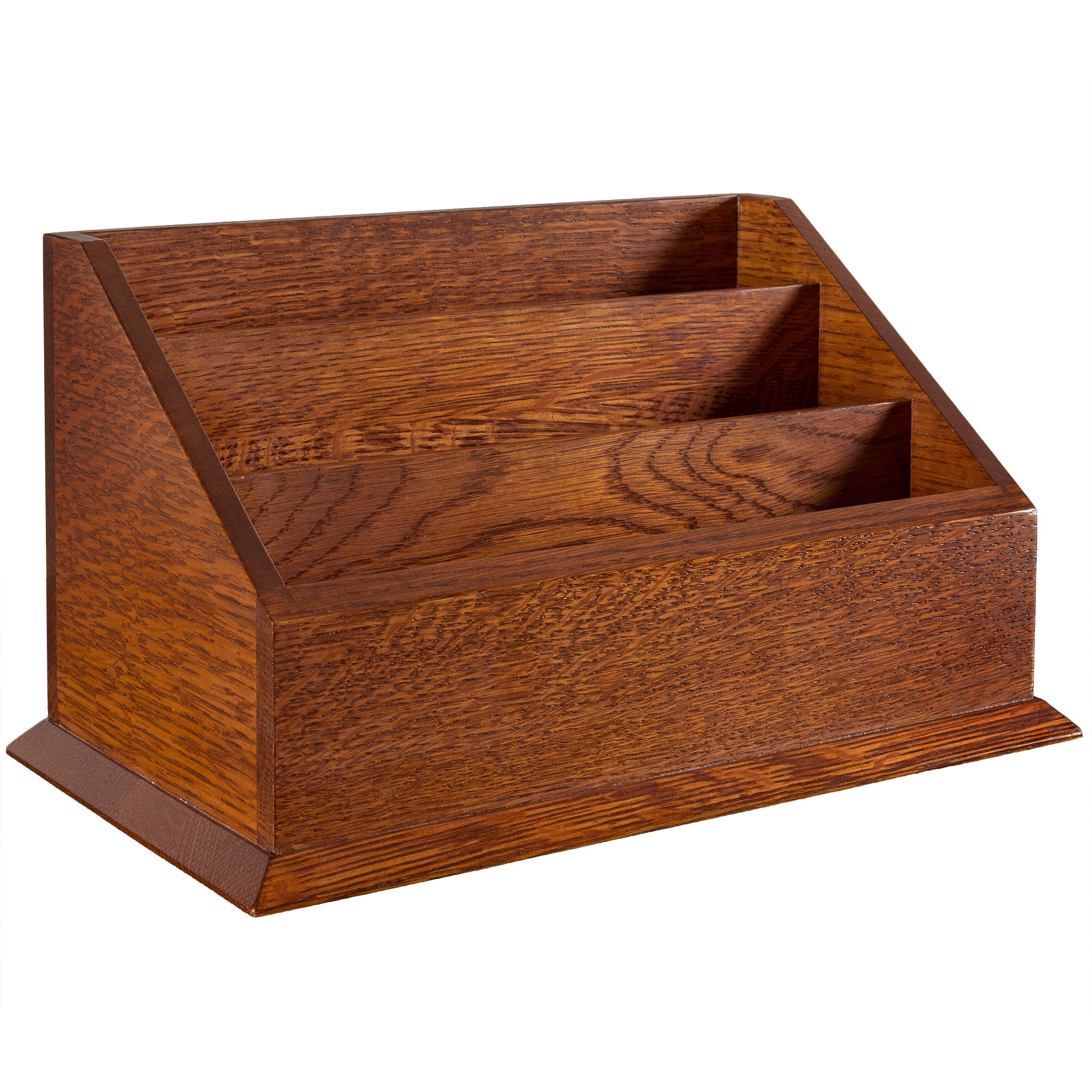 Premium Wooden Desk Organizer with 5 Compartments - Stylish Office Desk Accessory for Pens, Pencils, Scissors & More - Perfect for Home Office, Study Desk, or Workspace Organization