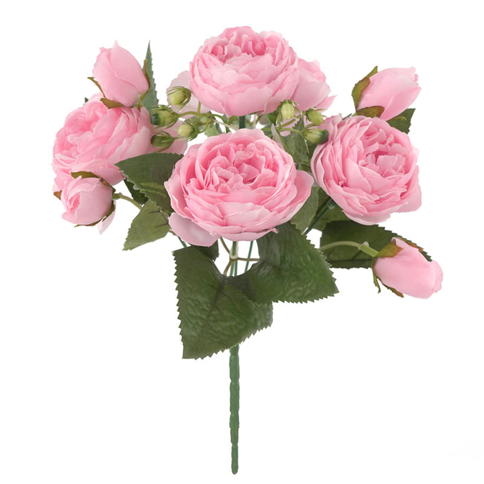 Premium Artificial Silk Peony Flowers Bouquet - Realistic Fake Pink Peonies for Home Decor, Wedding Centerpieces, Table Arrangements & Party Decorations