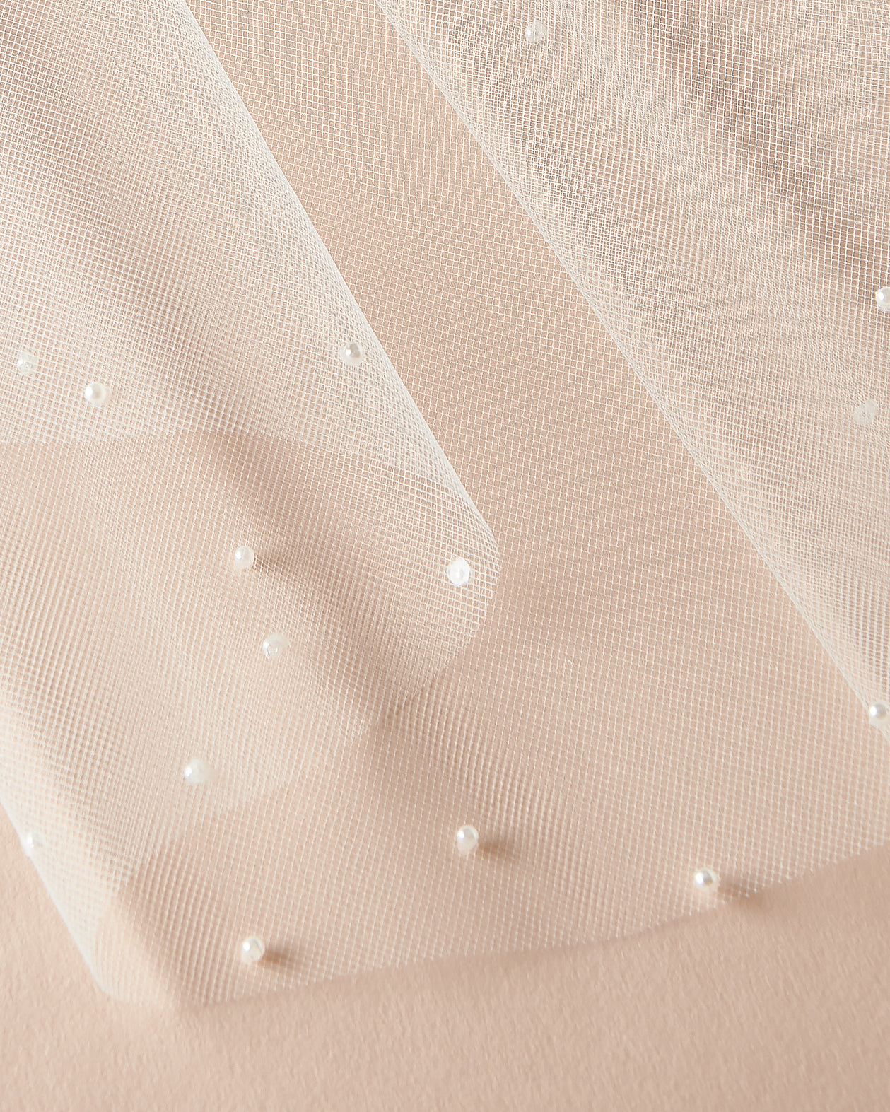 Marcela Scattered Pearl Veil - Elegant Bridal Accessory for Weddings, Prom & Special Occasions | Handmade Pearl Hairpiece with Delicate Beading