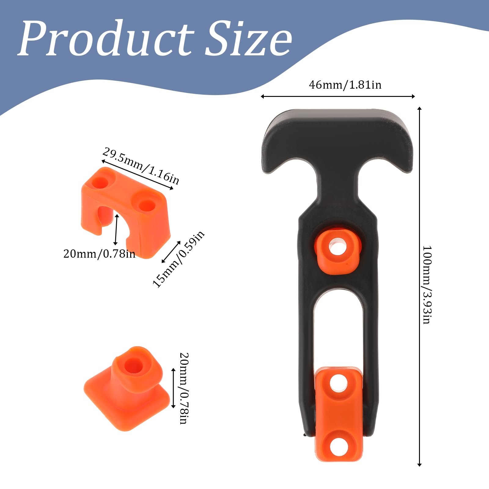 2Pcs Durable T-Handle Cooler Latch Replacements - Rubber Draw Latch for Tool Box, Cooler, Golf Cart & Engineering Machine Hood - Ideal for Outdoor, Industrial & Marine Use