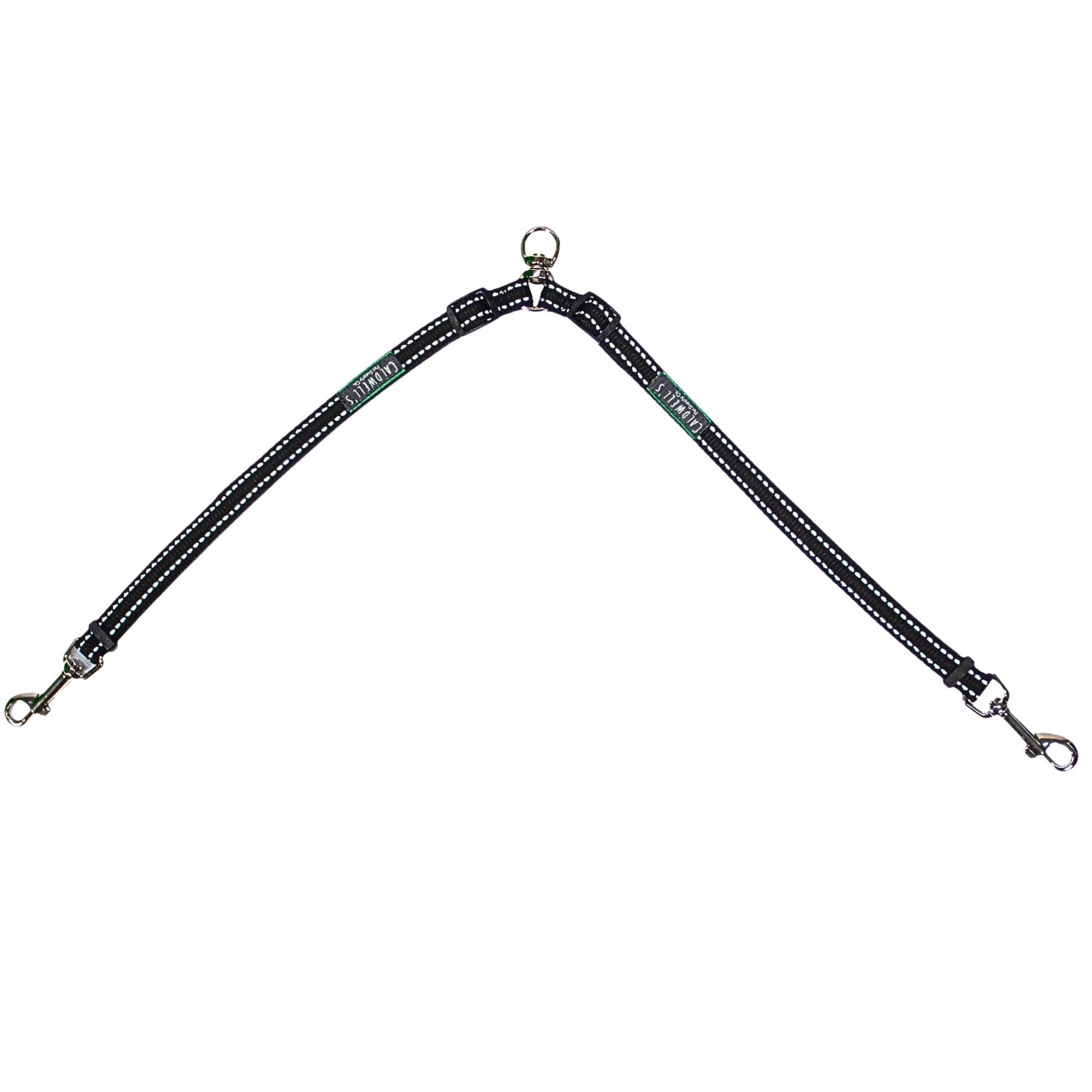 **Caldwell's Pet Supply Co. Adjustable Tangle-Free Dog Leash Coupler – Dual Dog Leash Splitter for Walking 2 Small to Medium Dogs – Perfect for Parks, Hiking & Daily Walks**