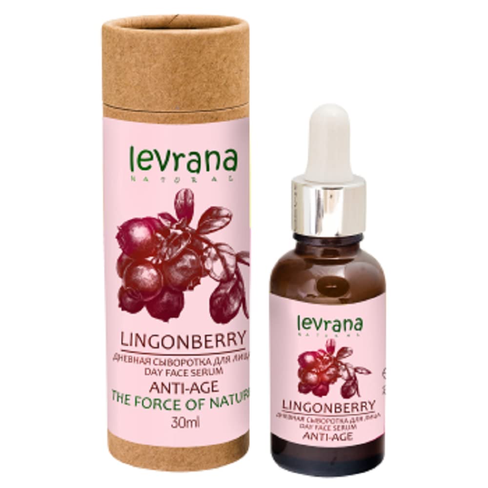 Organic Lingonberry Facial Serum for Daytime Use - 30ml | Hydrating & Anti-Aging Skincare for Glowing Skin | Perfect for Daily Moisturizing & Skin Rejuvenation