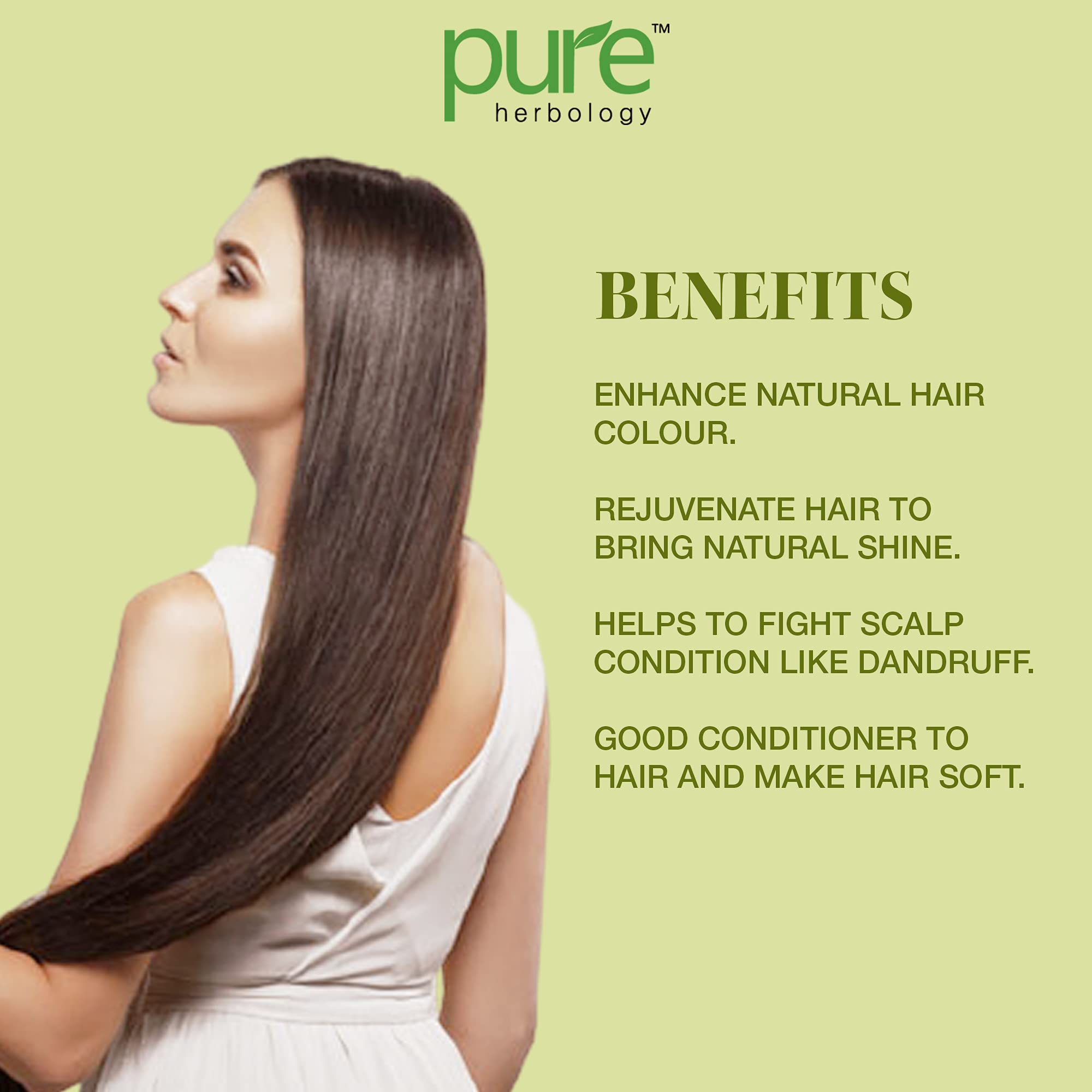Pure Herbology Natural Indian Indigo Powder for Hair Care - 100g | Chemical-Free Hair Dye & Gray Coverage | DIY Herbal Hair Coloring & Conditioning Treatment for Natural Hair Growth