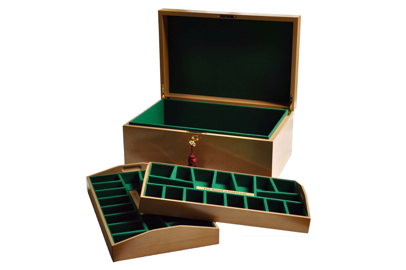 Premium Staunton Chess Set - Luxury Wooden Chess Coffer for Home & Office