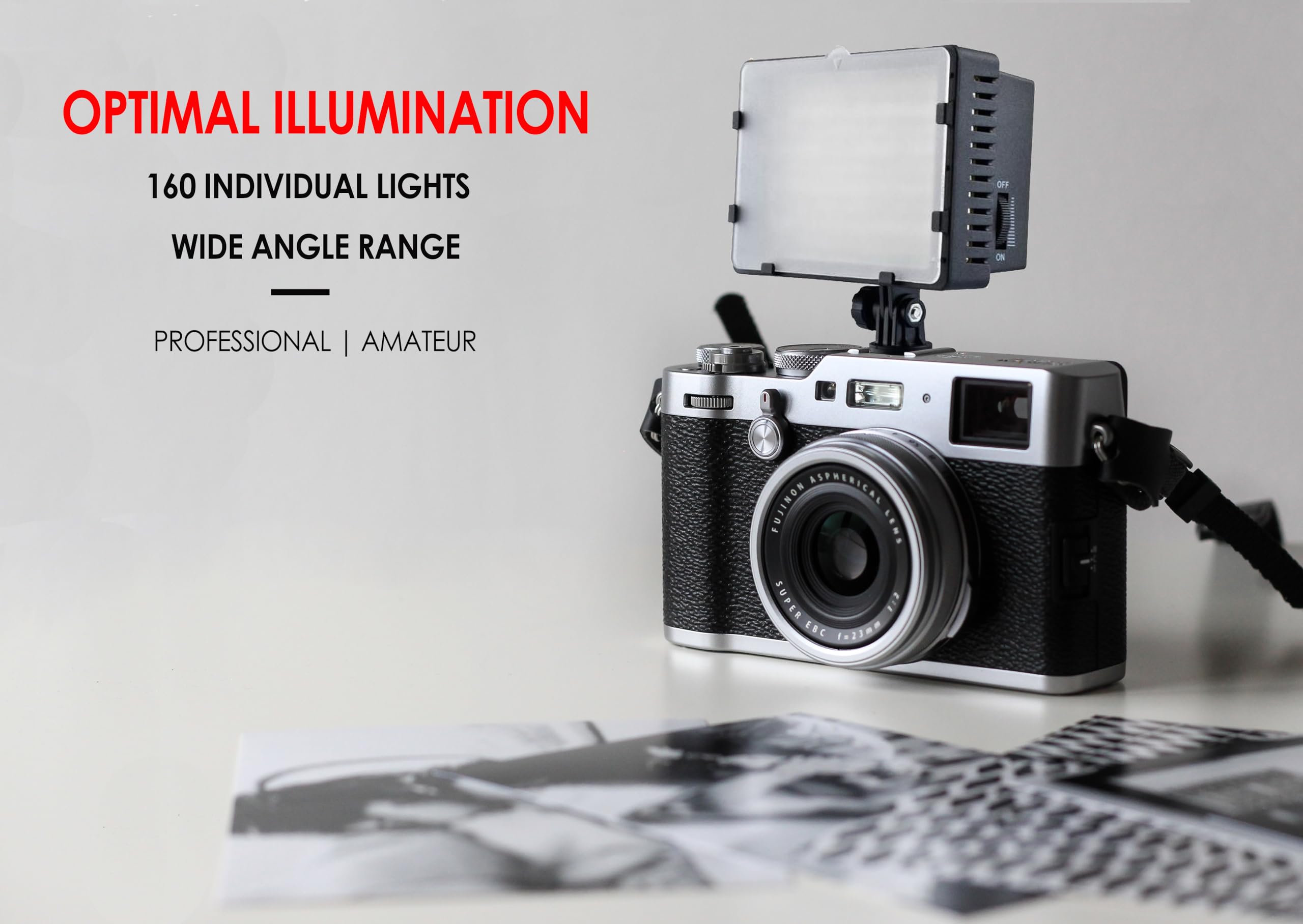 Professional Long Life Multi-LED Dimmable Video Light for Nikon COOLPIX P1000 - Rechargeable Battery & Charger Included - Perfect for Photography, Videography, and Live Streaming