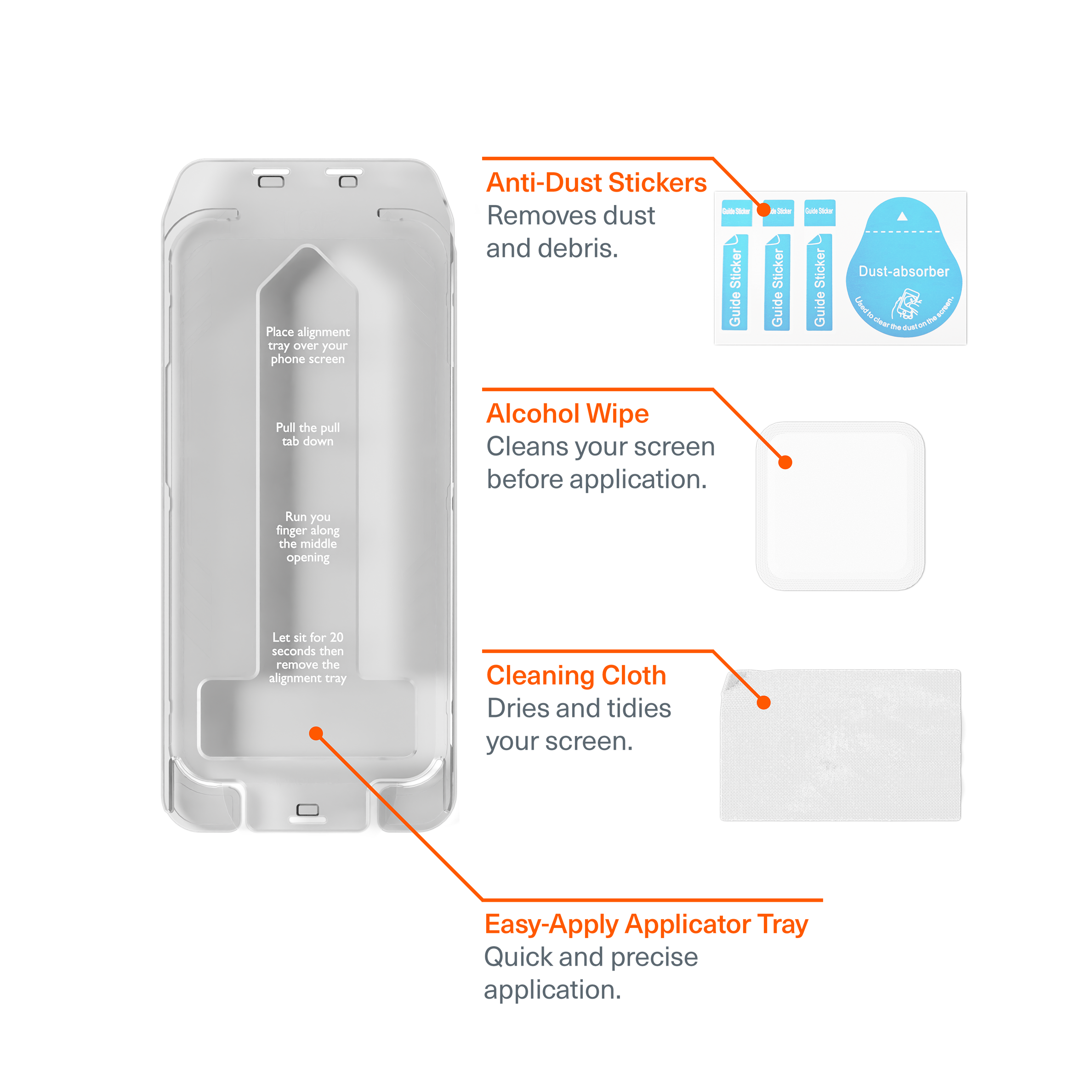 Tempered Glass Screen Protector for iPhone 16 Pro - 9H Hardness, HD Clear, Anti-Scratch, Bubble-Free - Perfect for Everyday Use, Gaming & Outdoor Activities