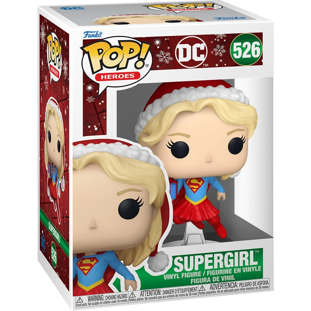 DC Comics Supergirl Funko Pop! Vinyl Figure #526 - Holiday 2024 Exclusive Collectible - Perfect for Comic Fans & Christmas Gift Giving