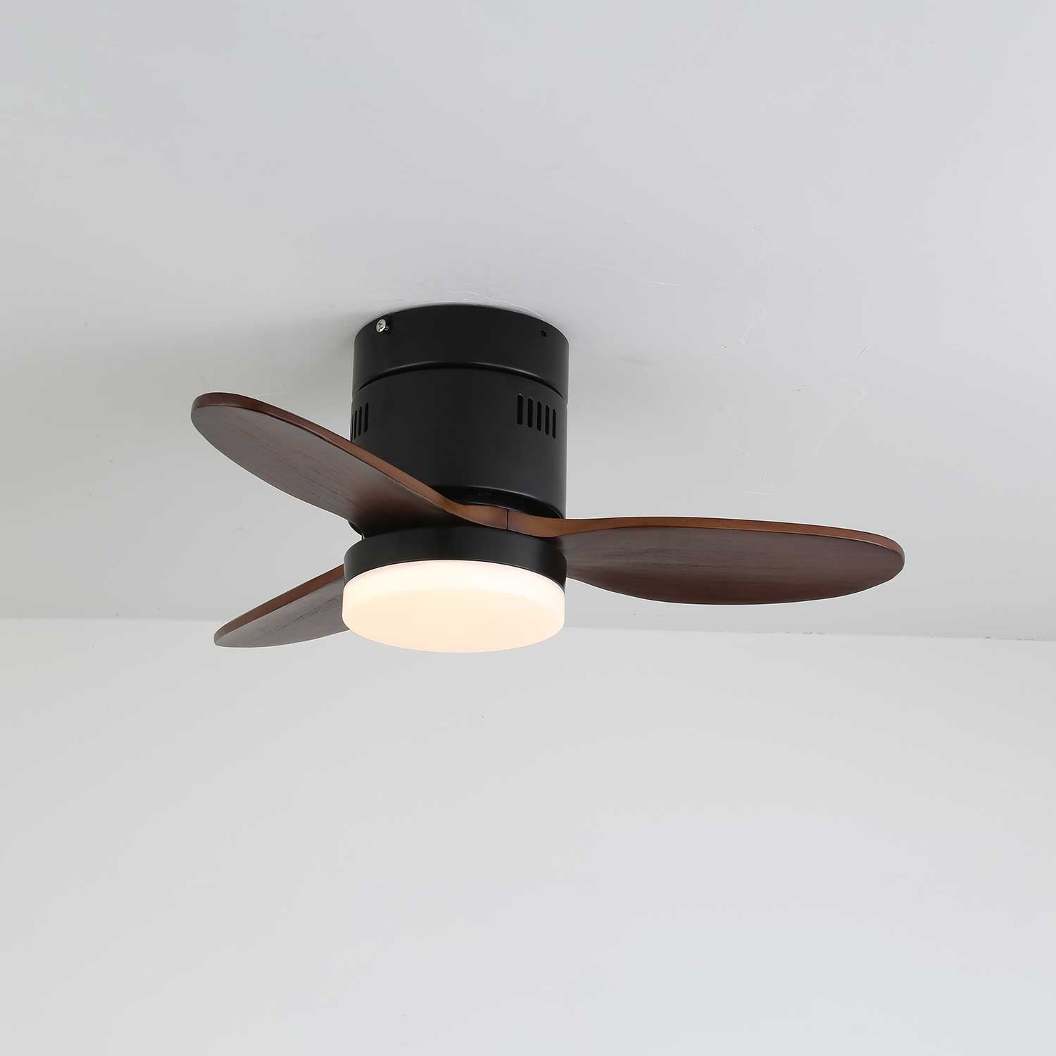 Aeroluxe Modern Ceiling Fan with LED Light Kit - Energy Efficient Quiet Blades for Bedroom, Living Room & Office - Stylish Cooling & Lighting Solution