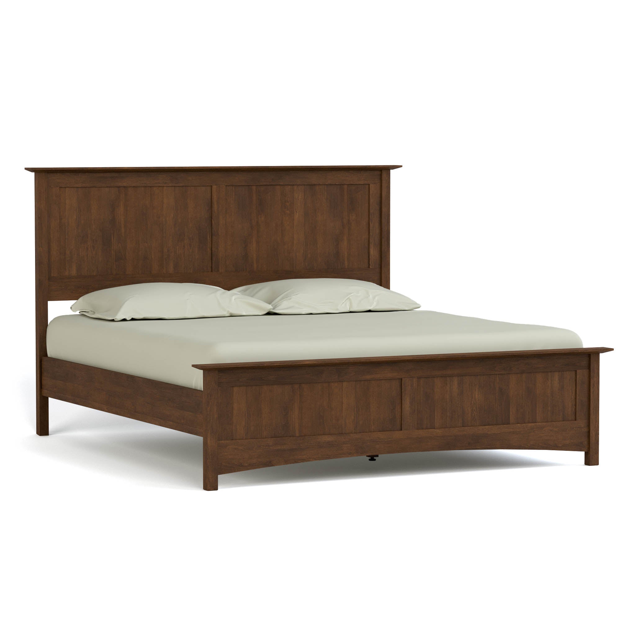 Gable Road Bed Frame - Sturdy Metal Platform Bed with Wooden Headboard - Perfect for Modern Bedrooms & Guest Rooms