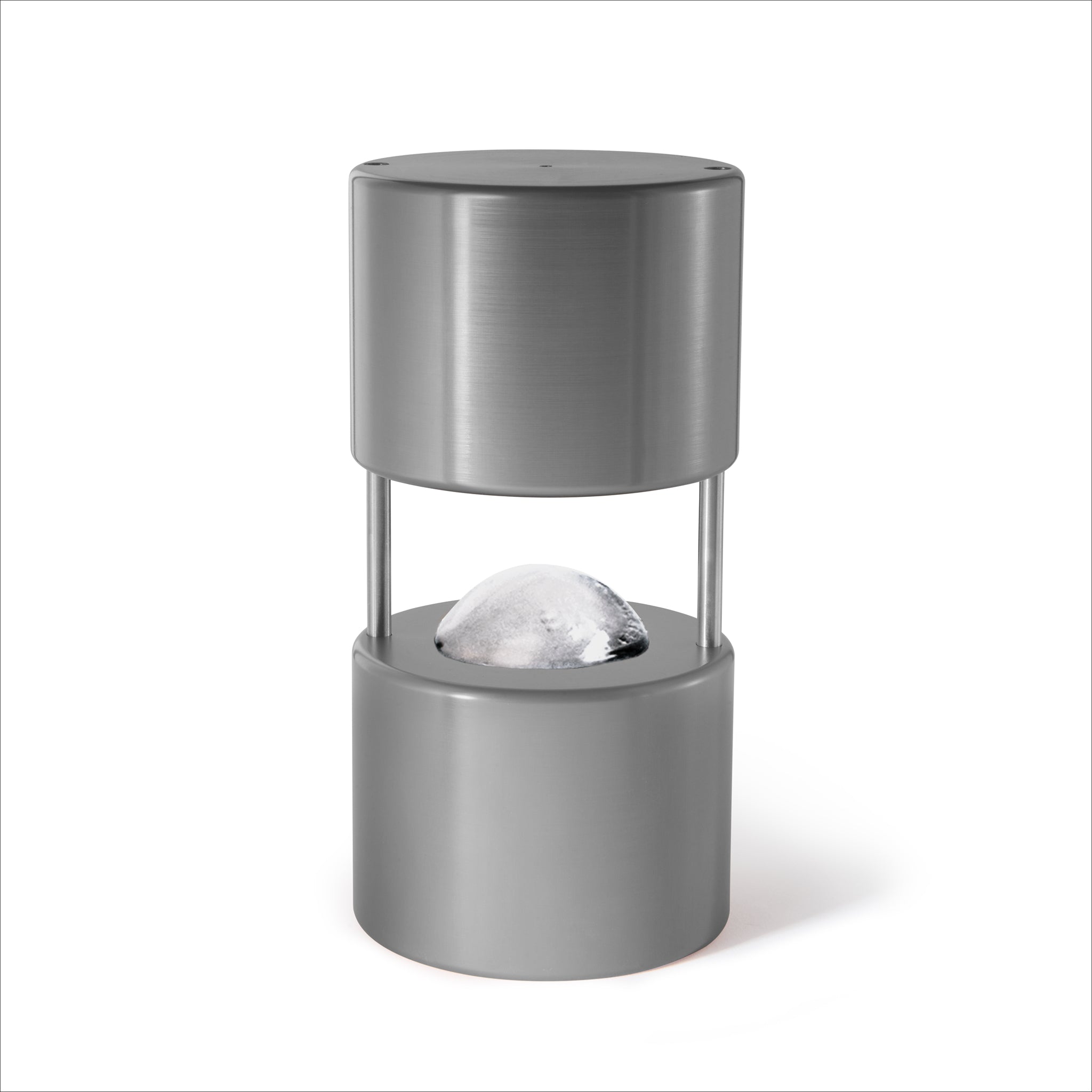 Premium 55mm Ice Ball Maker - High-Quality Aerospace Grade Aluminum with Sleek Silver Finish for Whiskey, Cocktails & Home Bars