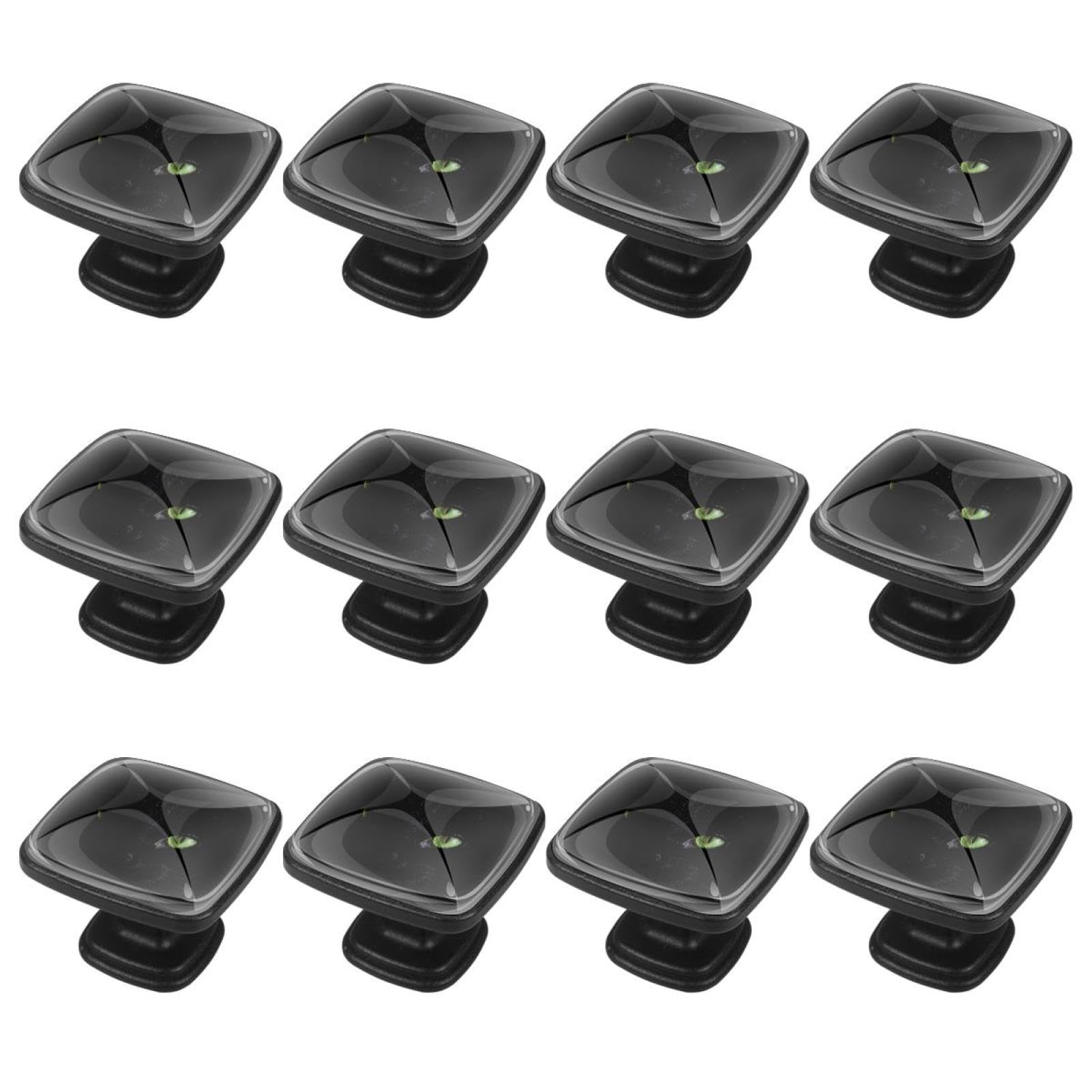 12Pcs Black Cat Cabinet Handles & Drawer Knobs - Vintage Dresser Hardware for Kitchen, Bathroom & Furniture (Black Background) - Perfect for Home Decor & DIY Projects