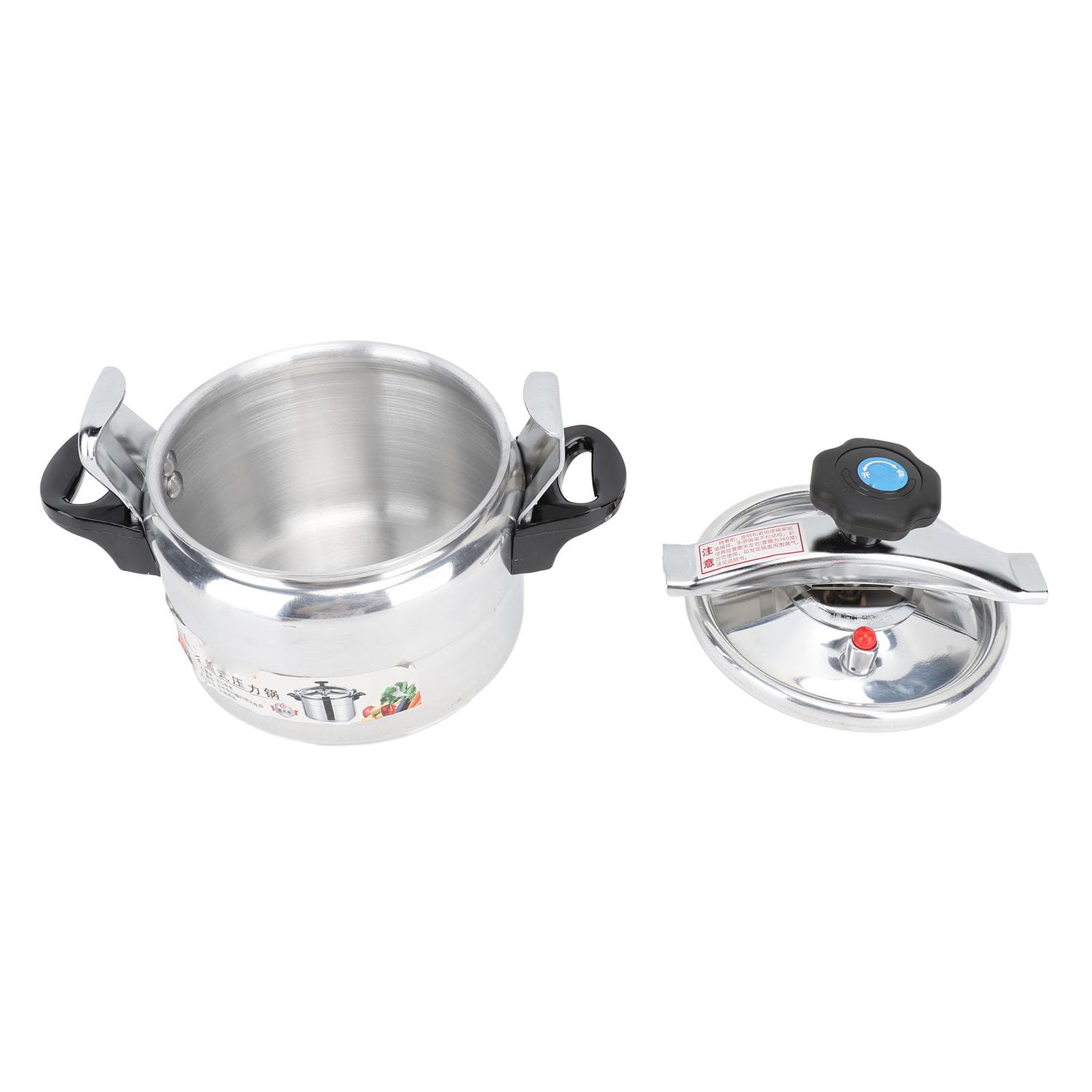 Haofy 3L Large Capacity Pressure Cooker - Aluminum Alloy Quick Cooking Pot with Anti-Stick Coating & Safety Lock, Thickened Base for Fast Meals - Perfect for Home Kitchen & Commercial Use (Pressure Cooking, Steaming, Soup Making)