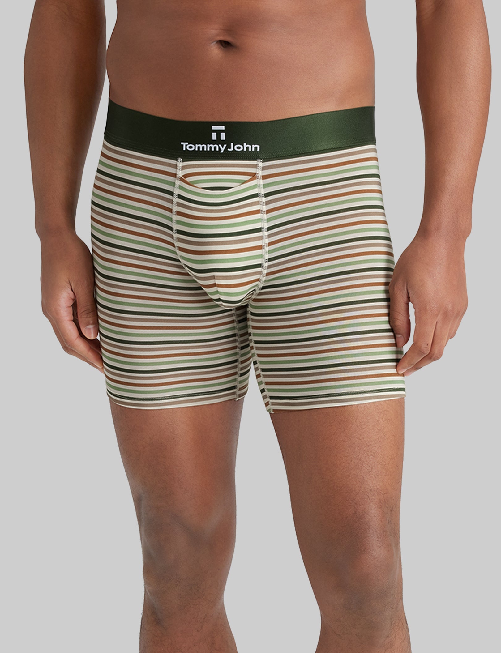 Second Skin Mid-Length Boxer Briefs - 6 Pack - Ultra Soft & Breathable Men's Underwear for All-Day Comfort - Perfect for Workout, Running & Daily Wear