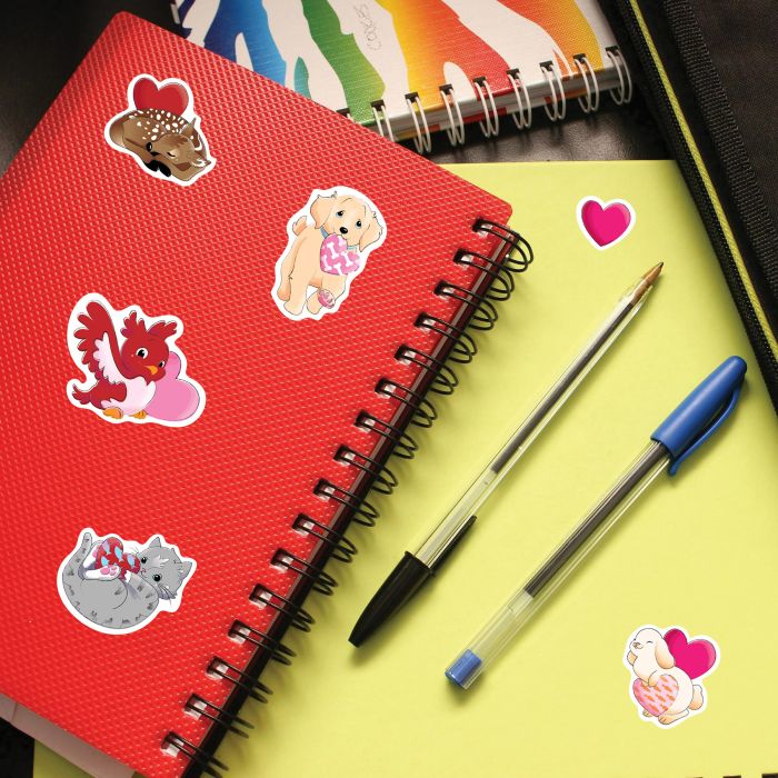 12 Packs Beistle Valentine's Day Stickers 4/Pack - 48 Count Heart Stickers for Kids, Classroom, Scrapbooking & Party Decorations