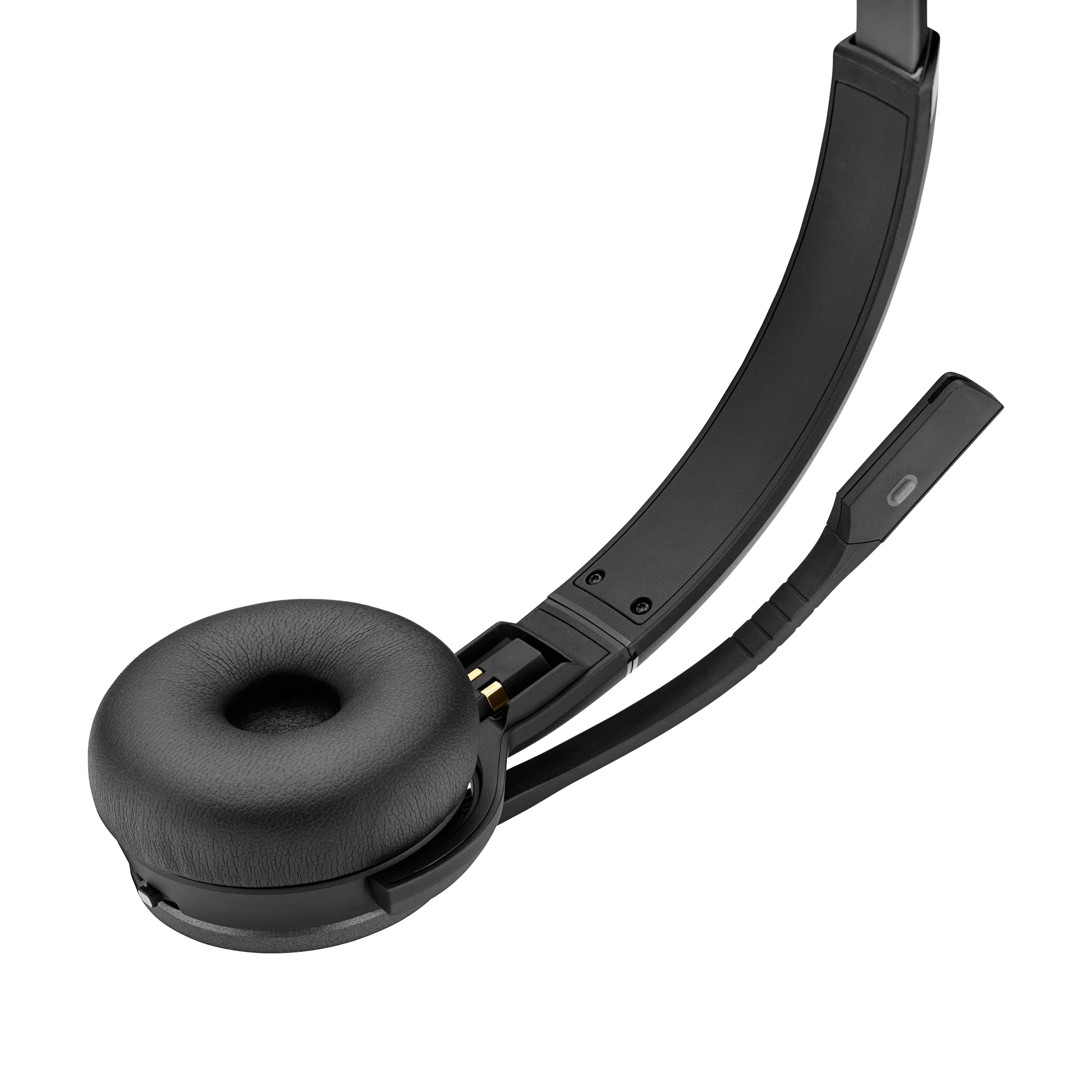 Sennheiser SDW 5033 Wireless DECT Headset with Dual Microphone & Ultra Noise Cancelling - Monaural Single-Sided Design for PC, Softphone, Call Centers & Office Use (Black, Model 506584) - Perfect for Remote Work, Customer Service & Long Conference Calls