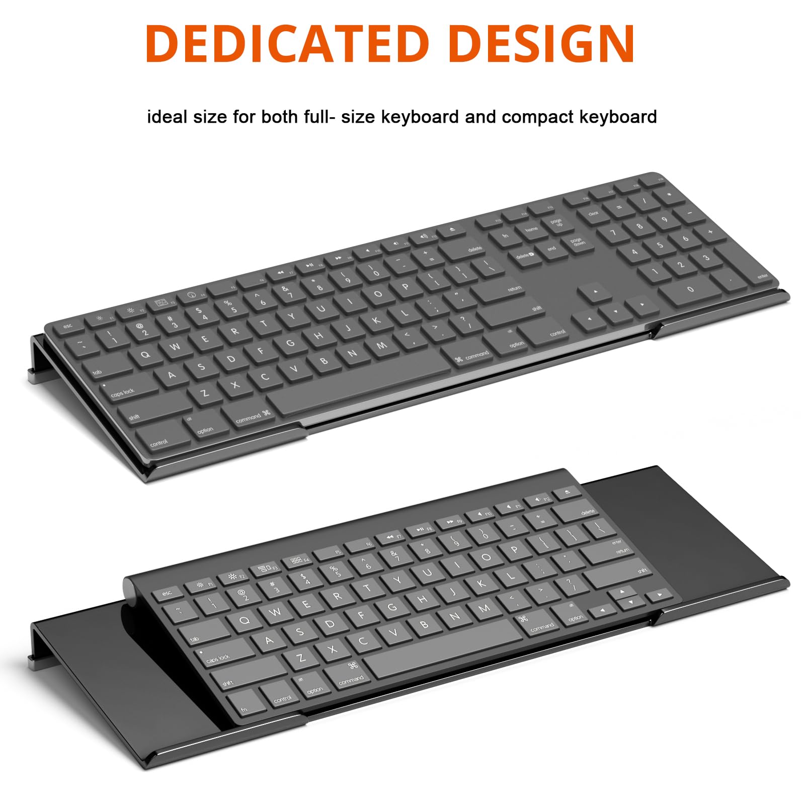 Ergonomic Acrylic Keyboard Stand for Office & Home - Anti-Slip