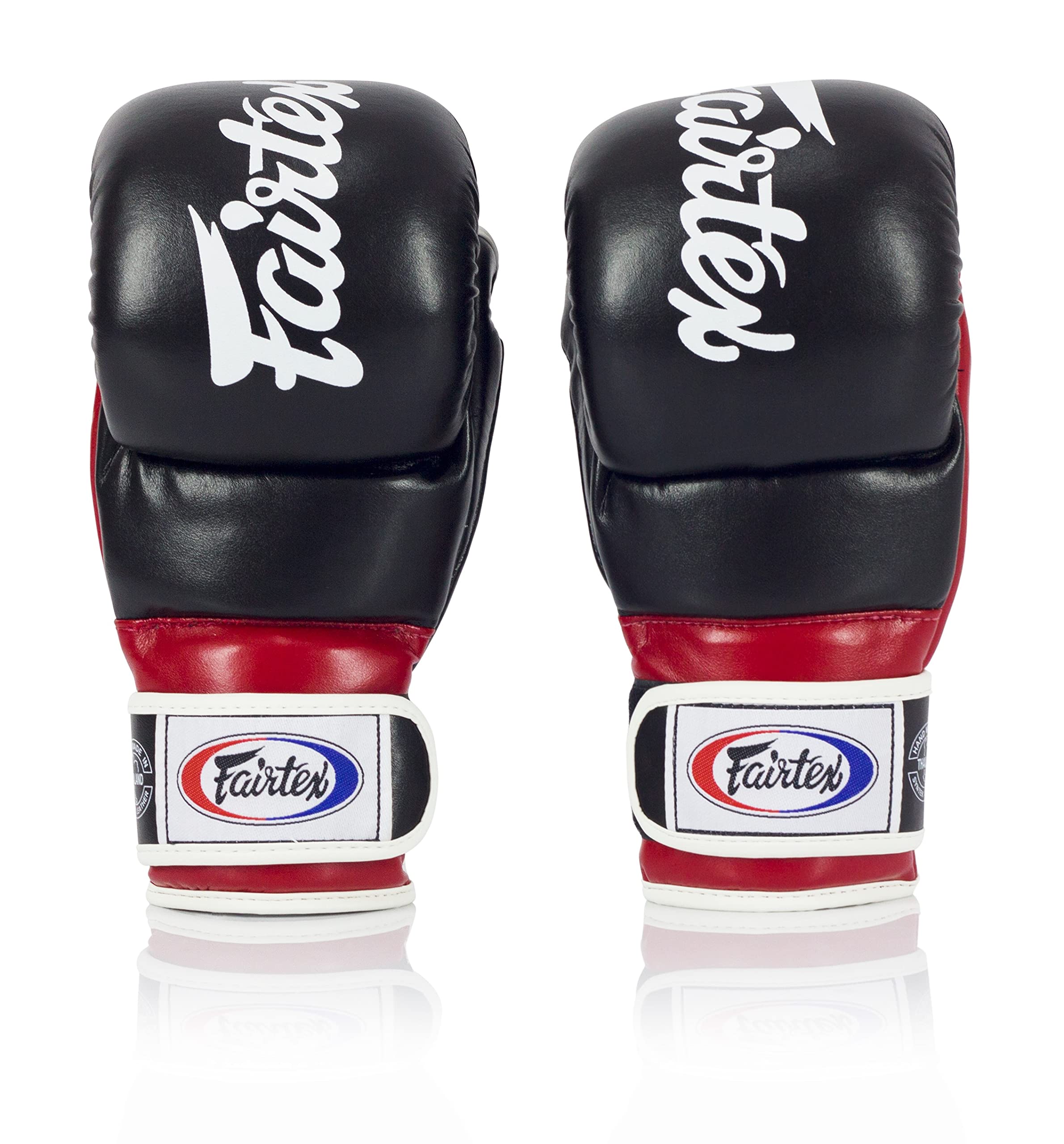 Fairtex FGV18 Muay Thai Boxing Gloves for Men, Women & Kids - Premium Leather MMA Training Gloves for Kickboxing, Martial Arts & Fitness - Lightweight & Shock Absorbent Punching Gloves for Sparring, Bag Work & Competition
