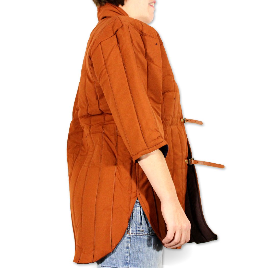 Paladin Warriors Heavy Gambeson Arming Doublet - Medieval Cotton Padded Jacket in Coyote Tan | LARP, Cosplay & Historical Reenactment