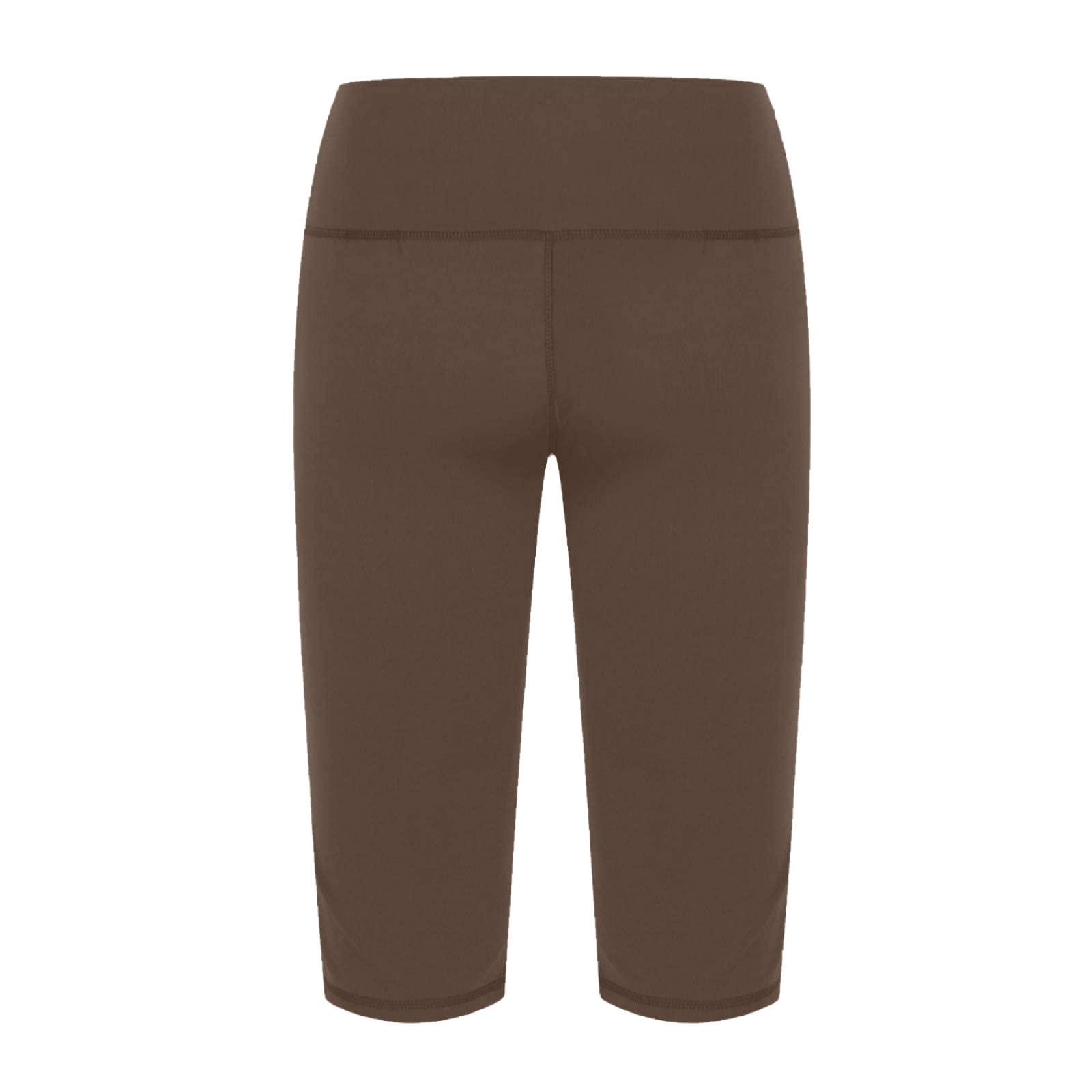 Women's High Waisted Capri Yoga Pants with Pockets - Summer Skinny Knee Length Workout Leggings for Running, Gym & Lounge