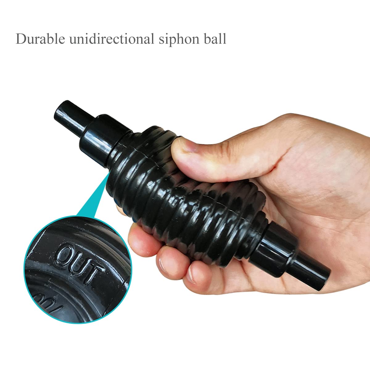 25ft Aquarium Gravel Cleaner - Fish Tank Vacuum Siphon for Water Changing | Perfect for Freshwater & Saltwater Tanks, Easy Water Maintenance & Substrate Cleaning