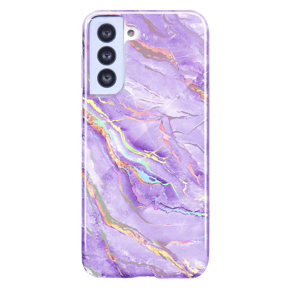 Holographic Moonstone Phone Case for Samsung Galaxy - Trendy Purple Glitter Protective Cover for Everyday Use & Special Occasions