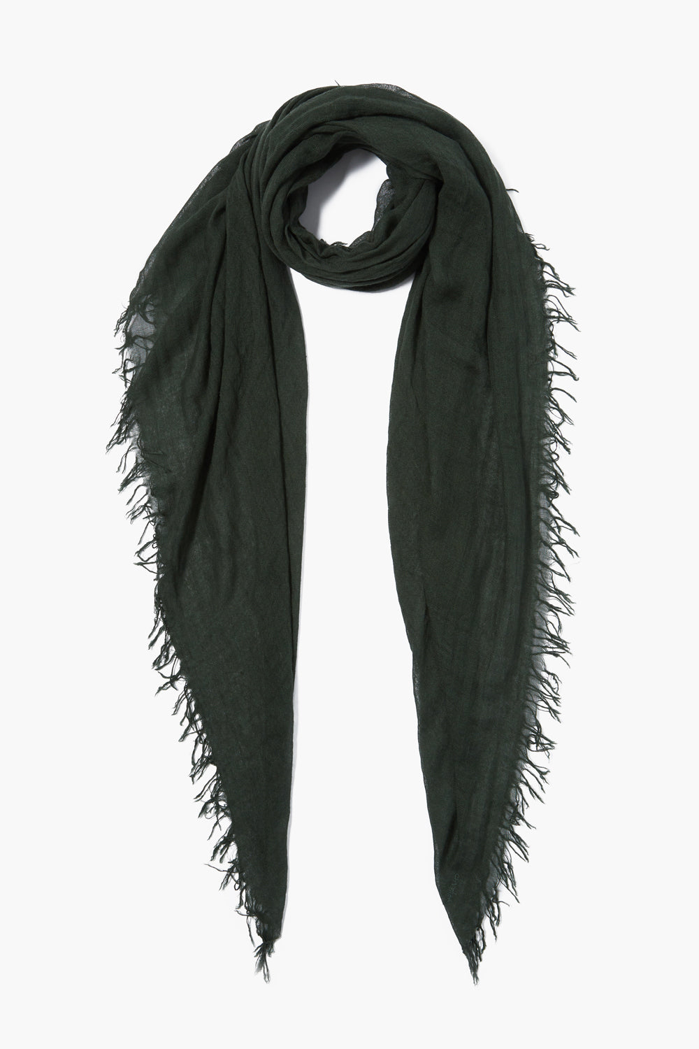 Luxury Cashmere and Silk Scarf - Kombu Green | Soft Winter Wrap for Women | Perfect for Office, Travel & Gift Giving