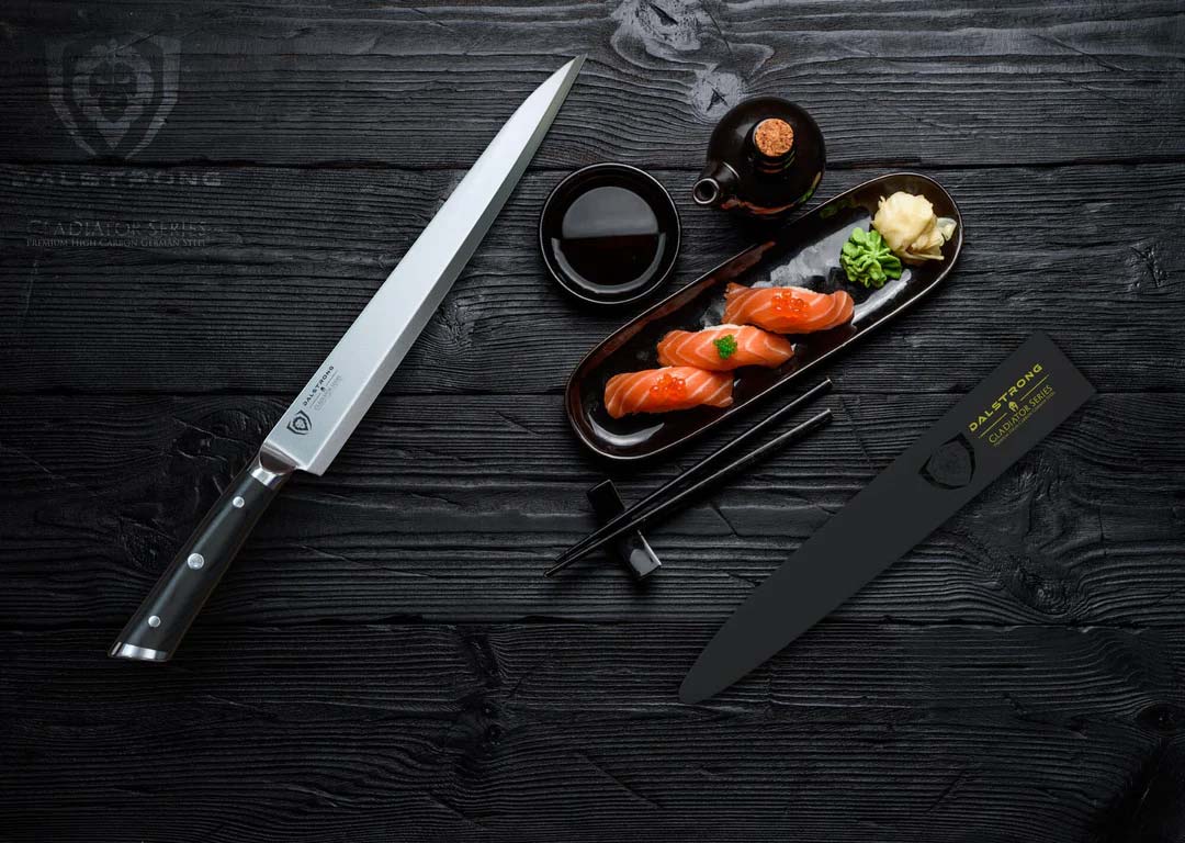 Premium Yanagiba Sushi Knife 10.5 Inch - Gladiator Series Japanese Chef Knife - NSF Certified Professional Kitchen Knife by Dalstrong - Perfect for Sushi Making, Fish Filleting & Asian Cuisine