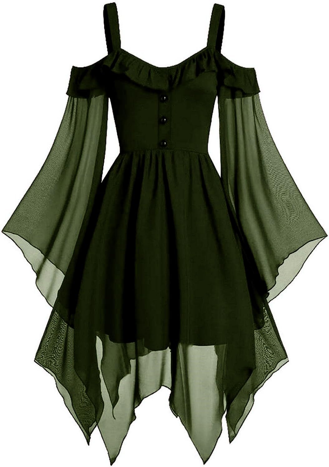 Elegant Women's Renaissance Dress - Gothic Medieval Off Shoulder Lace Costume for Halloween, Cosplay & Renaissance Faire | Perfect for Historical Reenactments, Themed Parties & Fantasy Events