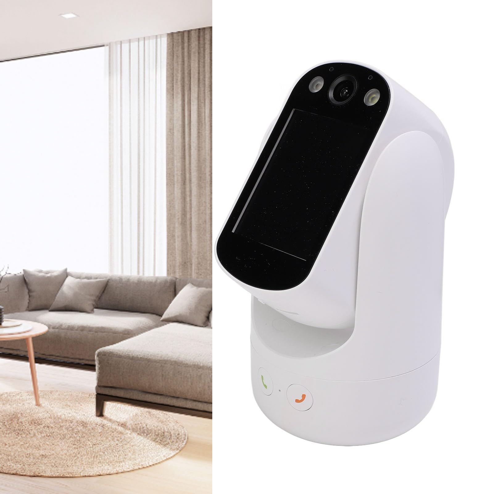 HD Video Calling Camera with Night Vision & Motion Tracking - 2-Way Security Camera for Home Monitoring, Baby/Pet Watching, and Office Surveillance