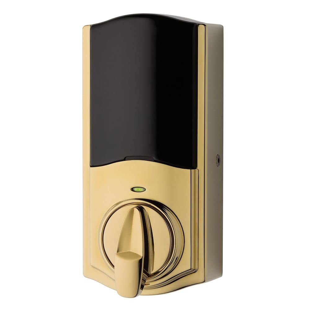 Kwikset 914 Convert Zigbee 3.0 Smart Lock Conversion Kit - Polished Brass Finish | Secure Your Home with Keyless Entry & Remote Access