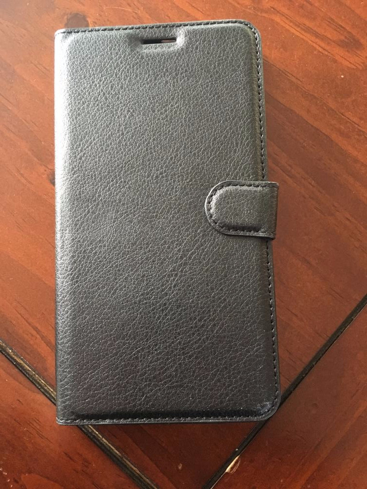 ALCATEL PIXI 4 Wallet Case - Premium Leather Phone Cover with Card Slots & Stand Feature - Perfect for Everyday Use, Travel, and Business (Black)