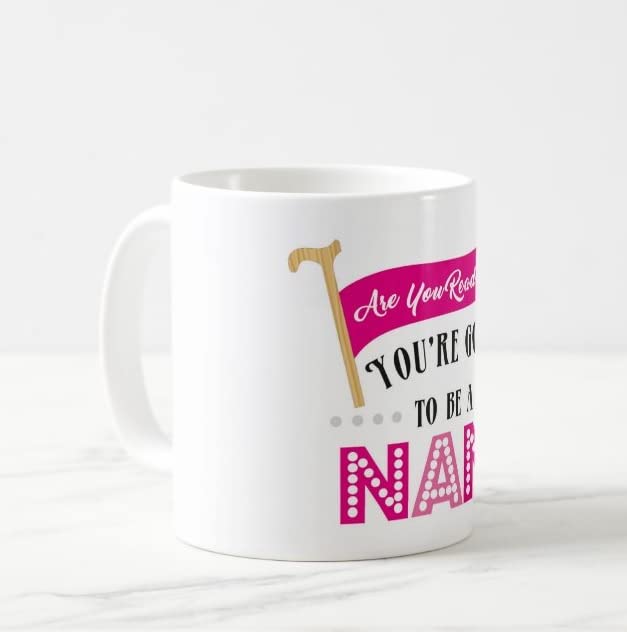PRETTY UR PARTY Are You Ready to Be Nani Ceramic Mug - Baby Shower Gift, Pregnancy Announcement Mug, Grandmother Present, Microwave & Dishwasher Safe Tea & Coffee Cup - Perfect for Celebrations, Bridal Showers, and Family Gatherings