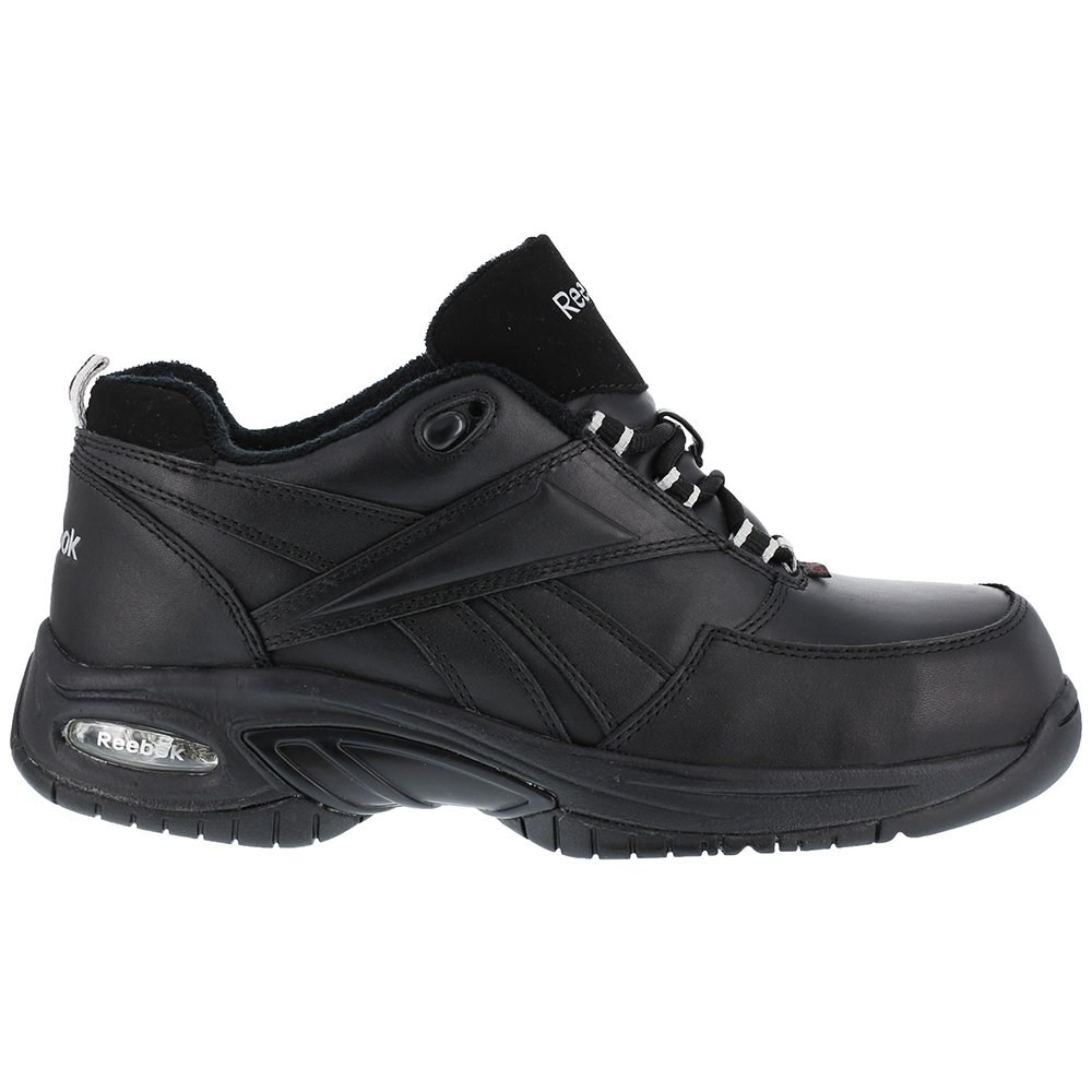 Reebok Women's TYAK Composite Toe Work Shoes - Black, Size 7 Medium - Slip-Resistant & Comfortable for Nurses, Warehouse & Construction Workers