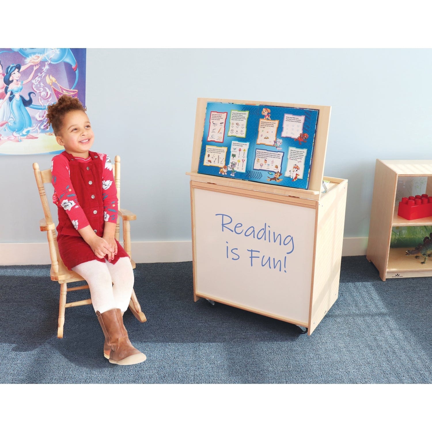 Big Book Display Stand with Write & Wipe Back - Perfect for Classroom, Library, and Office Organization