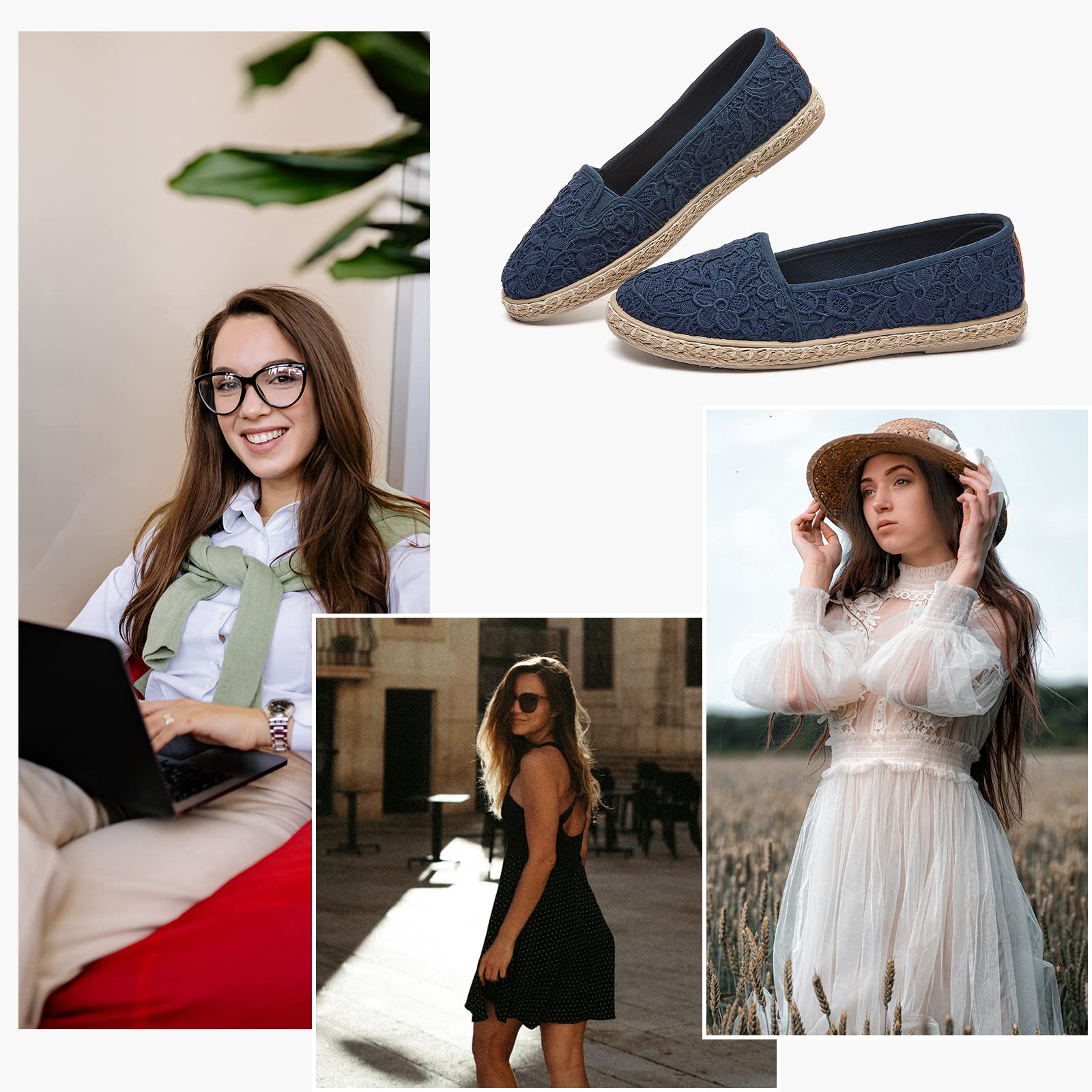 POVOGER Women's Slip-On Loafers - Comfortable Flats Dress Shoes for Women - Perfect for Office, Travel & Casual Wear